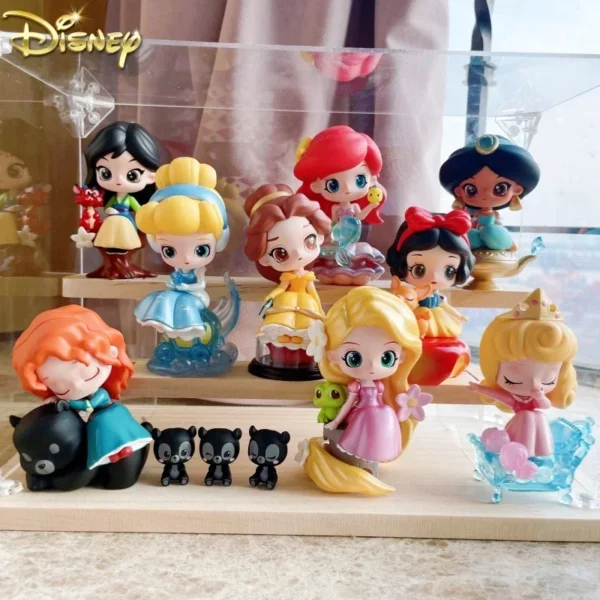 Authentic Disney Princess Fairy Tale Town Blind Box Snow White Le Pei Female Cute Handmade Desktop Car Decoration Mystery - Image 2